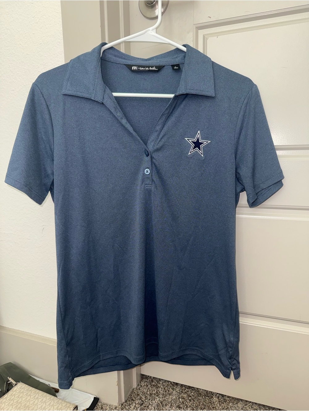 Women’s Dallas Cowboys Navy Polo Shirt